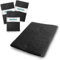 Filtro Cappa Cucina Universale, 3 Pezzi, 40x80 cm, Nero, 100% Poliestere, Lavabile a Mano, Tagliabile, Inodore, Atossico, Ecologico, Made in Italy, Facile da Installare