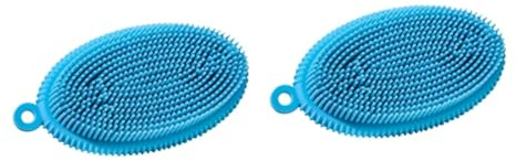 WRITWAA 2 Silicone Badebürste für Erwachsene und Vielseitige Reinigungsbürste mit Sanften Silikonborsten für Körper und Gesicht Fördert die Durchblutung und Sorgt für