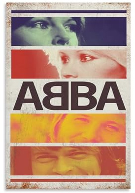 LZHCSCDY ABBA Musikalbum-Cover der beliebten Sänger-Serie, Leinwand-Poster, Wandkunst, dekoratives Gemälde, Schlafzimmer, Malerei, Poster, 30 x 45 cm, ungerahmter Stil