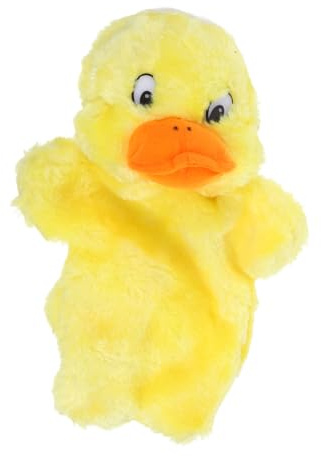 Gelbe Plüsch Handpuppe für Kinder, Geschichtenpuppe mit Pp Baumwolle | Rollenspiel Requisite für Party und Geschenk, Simulation Design, Interaktives Spielen