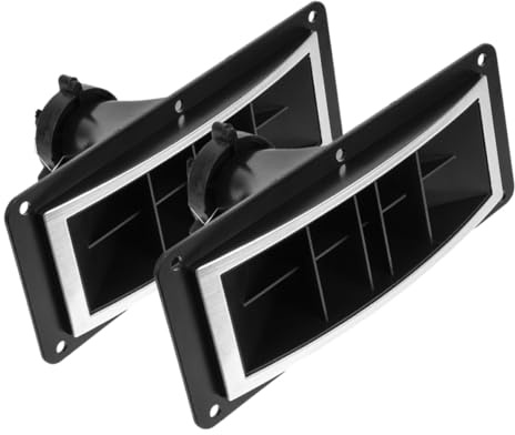 EXHUMKY Hochtöner Horn für Bühne 10 Zoll Hitzebeständiger Abs Kunststoff Lautsprecher Zubehör mit LED Widerstandsfähig Klarer Klang für Professionelle Pa Lautsprecher