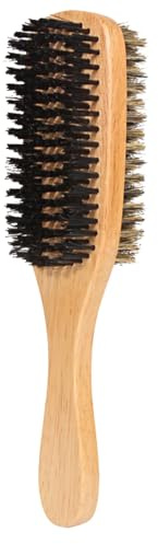 TOYZFRIENDY Bartbürste für Herren mit Nylon und Buchenborsten zur Entfernung von Bartbruch und Verwendung mit Rasierbecher Gelbe Vintage Ölkopfbürste für Gepflegte Bartpflege