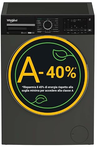 Whirlpool WPM 210G ADS IT lavatrice Caricamento frontale 12 kg 1300 Giri/min Grigio