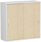Gera Möbel Schranksystem Flex Schiebetürenschrank, Holzdekor, ahorn/lichtgrau, 120 x 42.5 x 118.2 cm