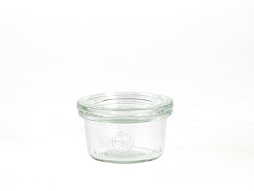 Weck SET OF TWELVE Very Small 50ml Jars. German Made Classic Design. Model 755.