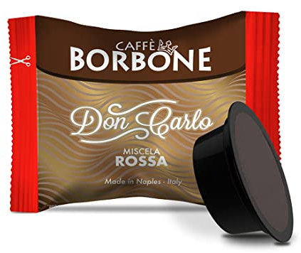 Caffè Borbone Don Carlo, Mélange Rouge - 50 Capsules - Compatibles avec les machines à café à usage domestique Lavazza®* A Modo Mio®*