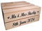 14 Square Wooden Rustic Wedding Cake Stand - Personalised - 1 or 2 tier