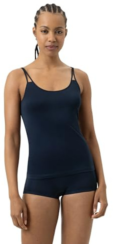 Mey Damen Sportshirt Rundhalsausschnitt Serie Emotion | Schmale Passform, Spaghetti-Träger, Keine auftragenden Seitennähte, Fließende Qualität, Gr. 36-48