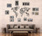 Tubibu Decorative%100 Metall Weltkarte Wanddekoration Home Office Dekoration Schlafzimmer Wohnzimmer Decor Skulptur (110 x 60 cm)