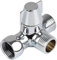 Brausearm Umsteller Messing Umsteller für Duscharmatur Dreiwege T-Form Adapter Wasserumsteller Anschluss Toilette Bidet Wasserabscheider