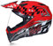MRDEAR Casco MTB Integrale Adulto Casco Motocross con Visiera/ Ventilazione Regolabile/ Fodera Rimovibile, Casco da Cross Moto Motard Enduro Downhill Race ATV Scooter, Certificazione DOT,Rosso,L