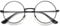 VEVESMUNDO Nickelbrille Lesebrille Runde Retro Klein Metall Lesehilfe Brille Für Herren Damen (Schwarz, 2.0)