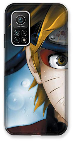 Cokitec Schutzhülle für Xiaomi Mi 10T / Mi 10T Pro Manga Naruto, Weiß