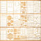 Aster 18 Stück Journal Schablonen Tagebuch Stencils Set, Wiederverwendbares Bullet Schablonen Malerei Vorlage Zubehör für DIY Geschenkkarten Journal Notizbuch Scrapbook Kalender