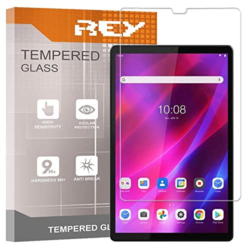 REY 2X Protector de Pantalla para Lenovo Tab K10 10,3, Cristal Vidrio Templado Premium, Tablet