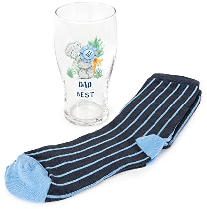 Me To You Juego de regalo para vasos y calcetines de cerveza para el día del padre