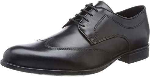 Geox Herren U IACOPO Oxford, Black, 45 EU