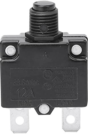 Interrupteur Thermique Amish-pièces de Chauffage, Moteur de Scie Thermique, Générateur électrique électrique, Compresseur D'air électrique, Disjoncteur, Surcharge sur le Courant, (12A)