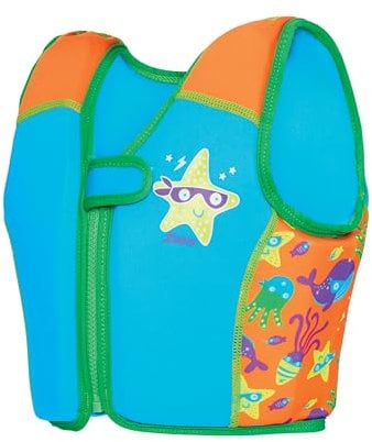 Zoggs Kids Swimsure Jacket Bright Blue/Orange, 4-5 Years/18-25 kg