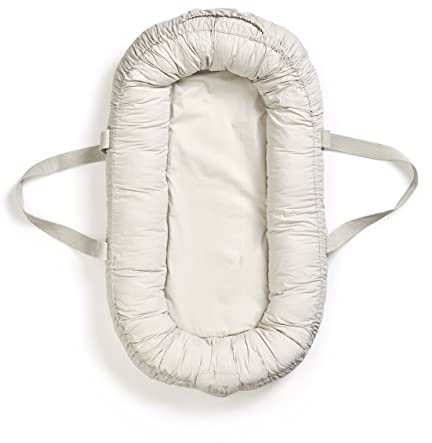 Elodie Details Babynest Kuschelnest Tragbare Babynestchen Neugeborene Kokon für Babys und Säuglinge, Waschbare Reisebett Baby Nestchen 100% Baumwoll 78x45 cm – Vanilla White