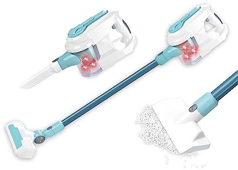 Teorema Giocattoli- Aspirapolvere 4 in 1, Colore Azzurro, Medium, 67998
