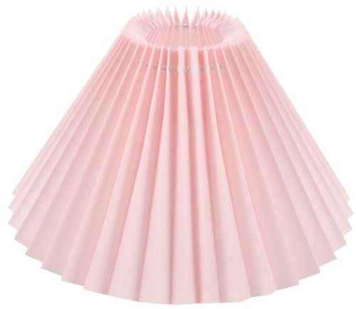 GANAZONO Abat-Jour Plissé Abat-Jour De Table Abat-Jour De Plafond Abat-Jour Pour Lampadaires Plissé Abat-Jour De Chevet Couvercle De Lustre Abat-Jour De Plafond De Tambour Abat-Jour De Remplacement