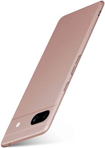 moex für Google Pixel 7a Hülle Ultra Dünn, Schutzhülle mit erhöhtem Kameraschutz, Slim Cover Hardcase Backcover, Dünnste Handyhülle Minimalistisch Alpha Case, Rosegold