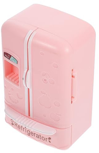 Toyvian Modello Di Congelatore Giocattolo Elettrodomestico Casa Delle Bambole Giocattoli Per La Cucina Della Casa Delle Bambole Addominali Mini Frigo Frigorifero