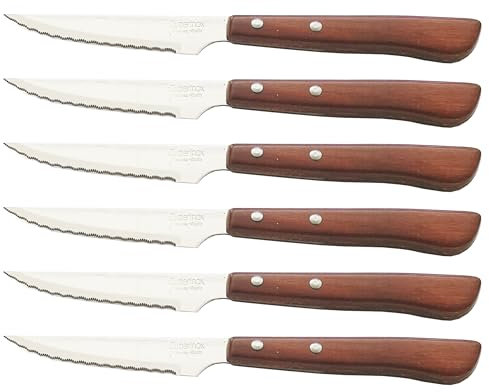 CUPERINOX Coltelli da carne | Coltelli da tavola | Coltelli da posate | Coltello seghettato | 100 mCUPERINOX Coltelli da carne | Coltelli da tavola (Legno naturale)