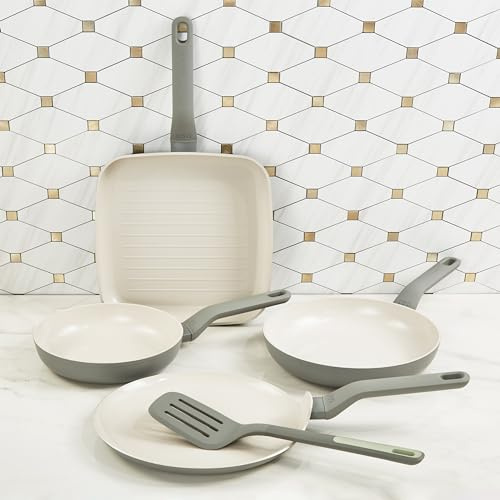 Berghoff - 4-pcs set de poêles antiadhérente Balance Moonmist avec spatule Balance