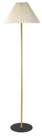 KUNJOULAM lampadaire plissé moderne, lampadaire poteau noir, lampe haute design simple avec abat - jour beige réglable, lampe de table pour salon, chambre à coucher, bureau, maison