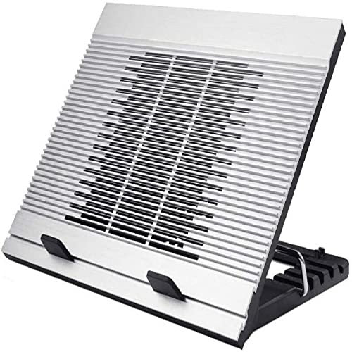Notebook Laptop Cooling Tray, Notebook Cooler Pad with Fan Cooling Pad Two USB 2.0 Ports One Big Fan Fits All Notebooks 10 - 17.3 Laptop Cooler Stand