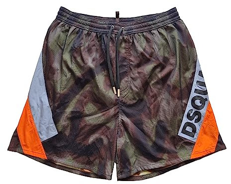 DSQUARED2 Dsquared Costume da Bagno Uomo Boxer Lungo D7B6T4120 Verde 48