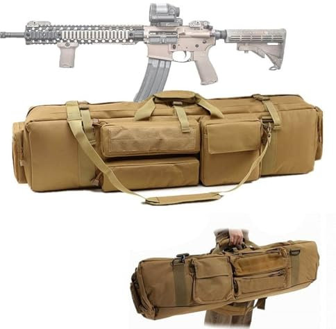 Futteral Langwaffen, Waffenkoffer, Futteral Langwaffen, Für 100Cm Langwaffen, M249 Gewehrtasche Mit Zeitschriften Taschen Und Pistolenbeuteln, Für Langwaffen Luftgewehr Gewehr Jagd A