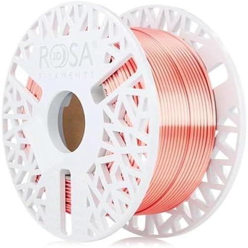 ROSA3D PLA Silk Filament 1.75 mm für 3D Drucker, Rose gold Spule 0,5 kg