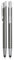 WPRO Toccara | 2-er Set | Kugelschreiber & Eingabe-Stift 2in1 | Smartphone & Tablet | dünne 3D Touch-Screen Stylus-Pen Spitze | Touchpen | Grafit
