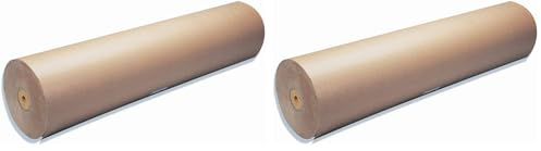 Clairefontaine - Ref 395771C - Kraft Paper Roll (Single Roll) - 10 x 1m Size, 60gsm Paper, Acid Free, pH Neutral - Suitable for Painting & Drawing - Brown (Pack of 2)