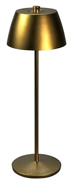 Konstsmide Éze 7840-801 LED Table Lamp Matte Gold Indoor/Outdoor Wireless 11 x 32 x 11 cm
