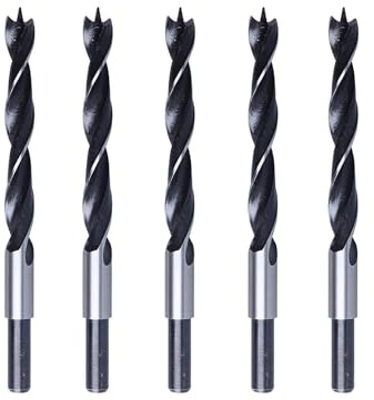 Foyscr 5 Piece 14mm Brad Point Wood Drill Bits,Professional Carbon Steel | Clean Efficient Drilling