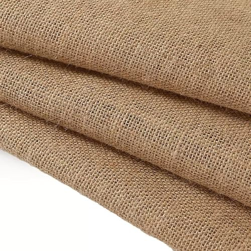 Jute Leinen Stoff Meterware Leinenstoff 200cm x 160cm -295g/m² | Jutestoff Polsterstoff Premium Jute-Decke Sackleinen Aus Naturfasern für DIY Tischdecken Kissen Taschen
