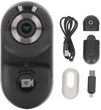 SustVita WiFi Thumb Camera with AP Hotspot Connection, 1080P Video Resolution, Built-in 280mAh Battery for PC / / Linux for Daily Recording and as a Magnetic Sports Camera