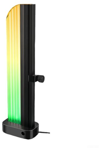 GPU Support Bracket 5V 3-Pin ARGB Height Adjustable Aluminum Alloy Magnetic Base with Soft Rubber Pad Black Gray Compatible with Adressierable RGB Motherboards for Gaming PC Cases(Black)