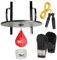 Everlast Unisex Erwachsene Sport Boxen Speed Bag Kit 6 Teilig (Holzplattform, Speedbag, Drehgelenk, Handwraps, Boxhandschuhe, Springseil)