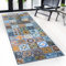 casa pura Teppichläufer Bonita - Patchwork Muster im Vintage Look - viele Größen - moderner Teppich Läufer für Flur, Küche, Schlafzimmer - Niederflor Flurläufer, Küchenläufer - 80 x 100 cm