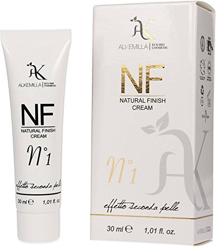 ALKEMILLA - BB Cream NF Natural Finish Creme - 01 - Bio Foundation mit natürlichem Second Skin Effekt - Vegan, Grausamkeit und Nickel getestet - 30 ml