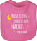 Baby Lätzchen - Sprüche - Meine Eltern sind jetzt auch nachts erreichbar I - Unisize - Pink - geschenke zur geburt für jungen lustige babysachen spruch strampler babylätzchen