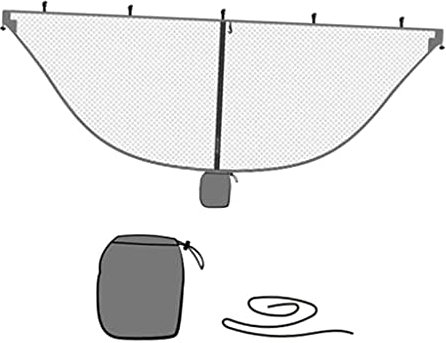 MagiDeal Installation Légère, et Facile, Camping, Hamac, Moustiquaire, Gris