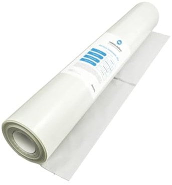 Handelskönig Baufolie transparent 200 µ 2 x 25 m = 50 m² Baufolie Folie Schutzfolie Abdeckfolie Plane Abdeckplane