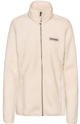Columbia Panorama Full Zip, Giacca In Pile Con Cerniera Intera Donna, Chalk, Taglia M