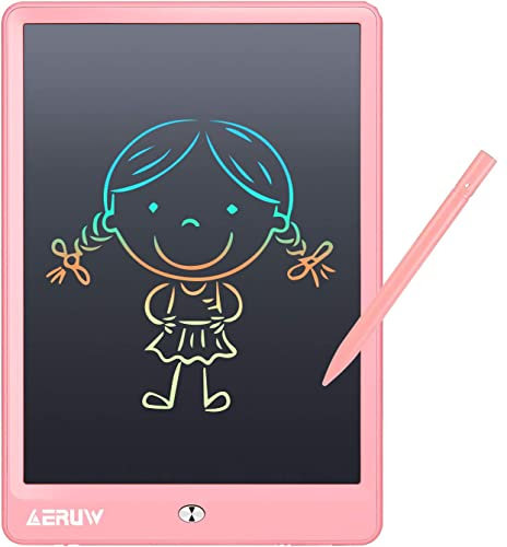 LCD Schreibtafel 10 Zoll Maltafel Löschbare Elektronische Digitale Zeichenblock Doodle Board für Kinder, Schreibplatte Papierlos Grafiktablet Das Geschenke Kinder Geschenk Zeichentafel -Rosa
